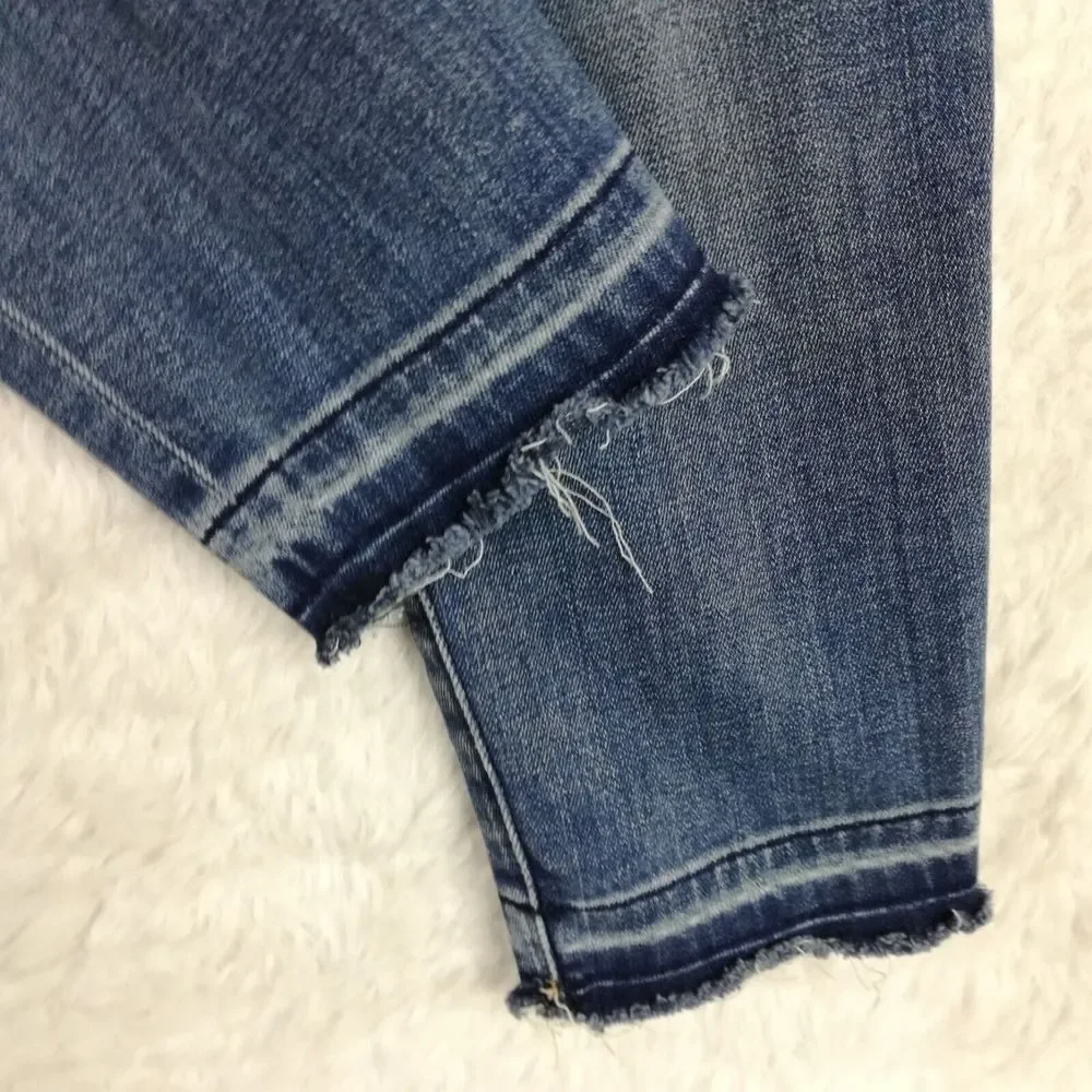 Lucky Brand Womens Jeans Ava‎ Skinny Ankle Cheville Denim Blue Stone Wash 2